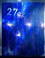Tiffany glass sheet #22 in box #27